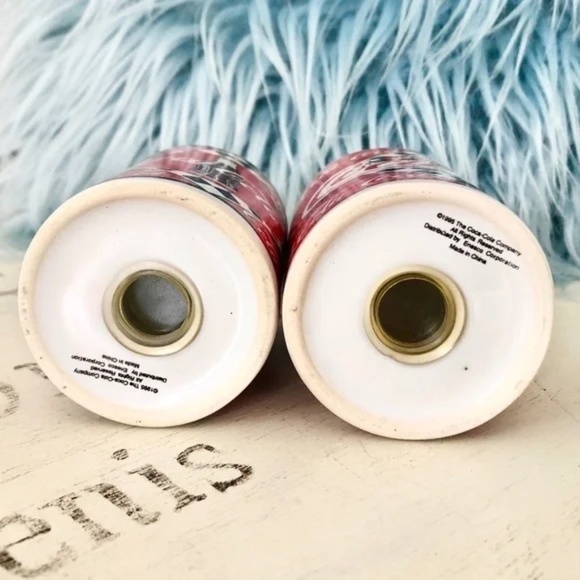 Coca Cola, Salt And Pepper Shakers, Ceramic, Vintage, 1995, Good Condition - Picture 7 of 10